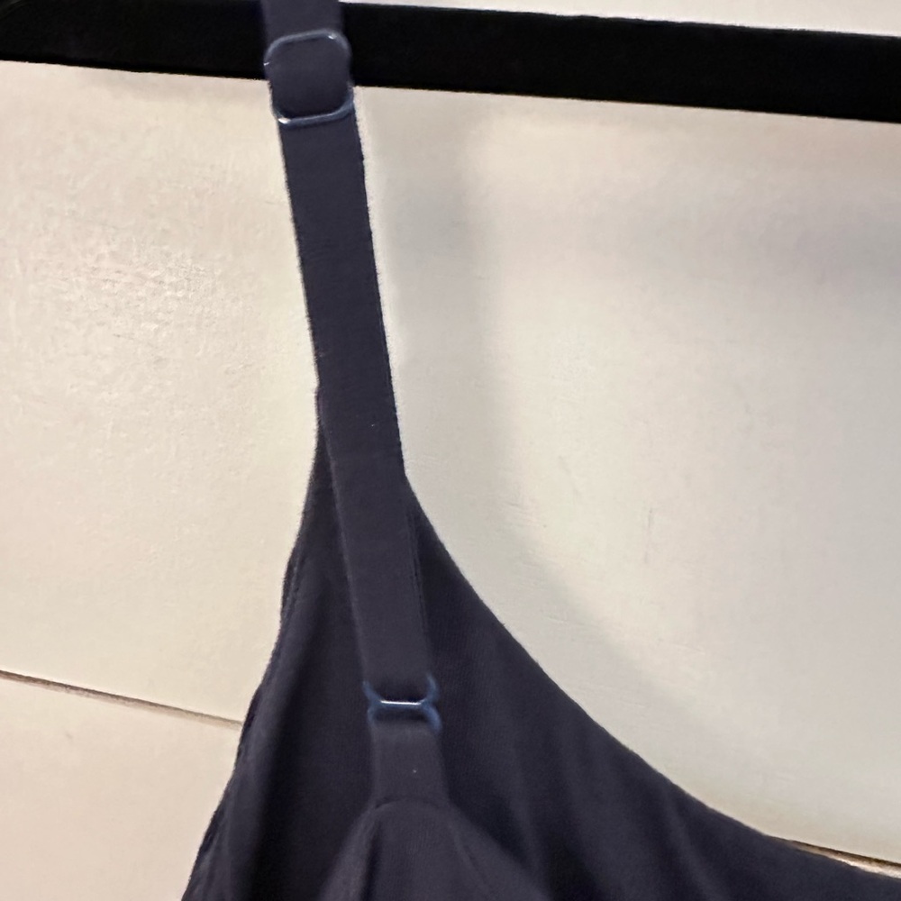 TOMMY BAHAMA M Blue striped spaghetti strap stretch cozy maxi dress Joanna Krupa - Picture 10 of 12